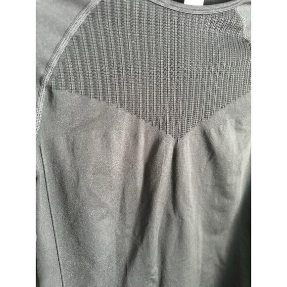 Fabletics Sync Seamless Long Sleeve Top Women's Size Small Black Athleisure Gym - Picture 3 of 6